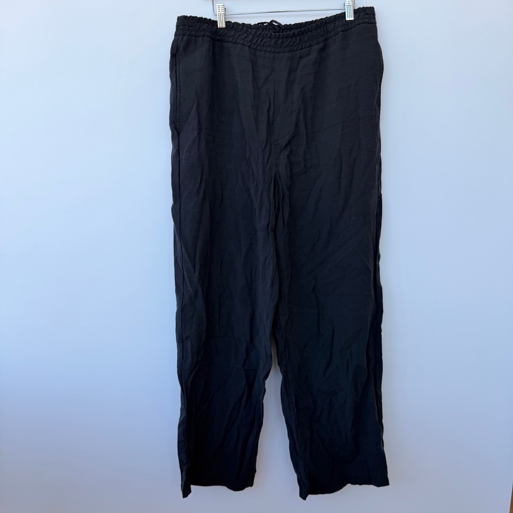 Zara Black Men's Elastic Waist Straight-Leg Joggers